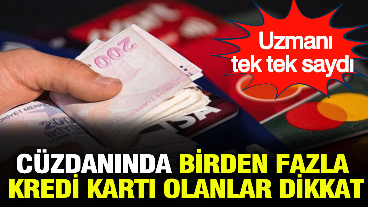Cüzdanında birden fazla kredi kartı olanlar dikkat: Uzmanı tek tek saydı