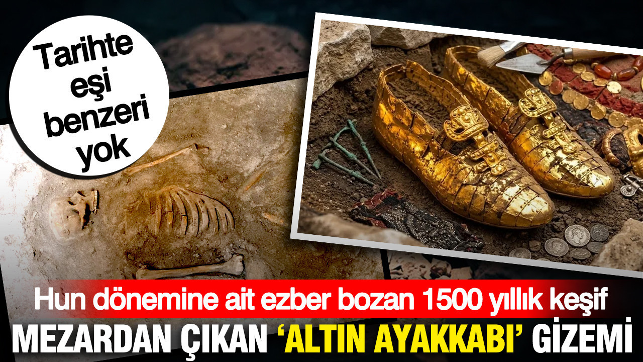 Kazakistan’daki mezardan çıkan ‘altın ayakkabı’ gizemi